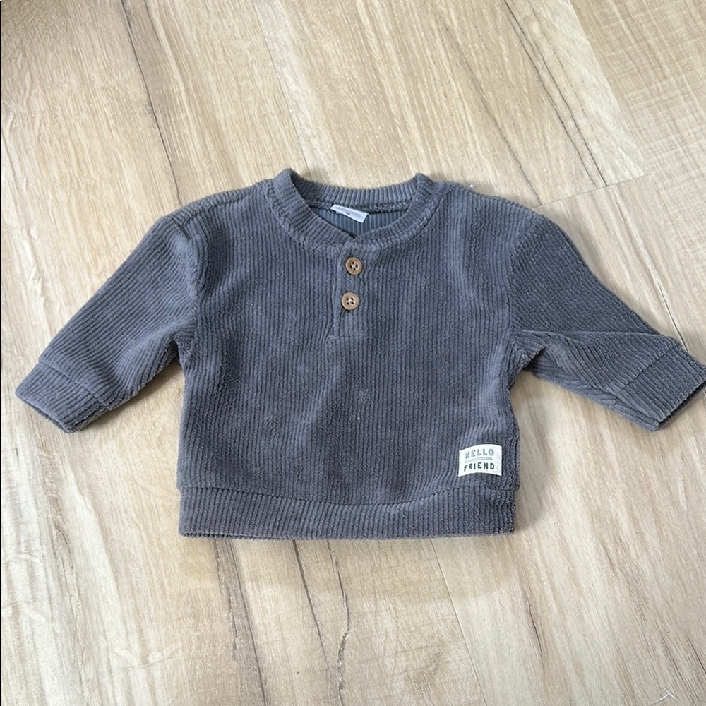 Carter's Gray Sweater Soft Fleece Crewneck